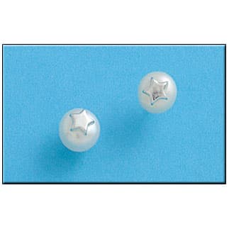 Imagen del productoPENDIENTE PLATA 925MM FLOR PERLA