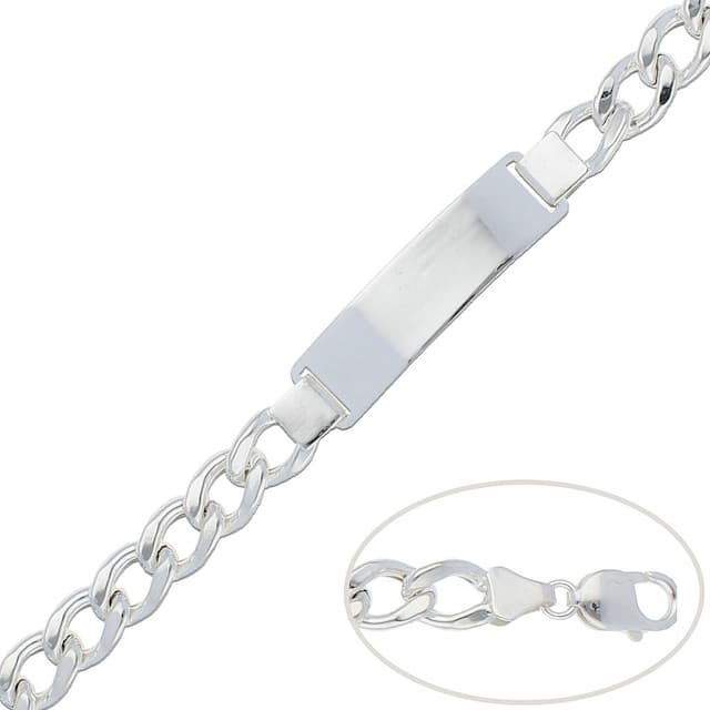 Imagen del producto PULSERA BARBADA PLATA 925MM - 10MM