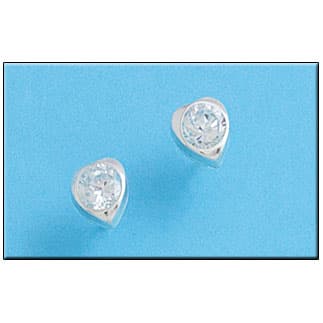 Imagen del producto PENDIENTE PLATA 925MM CORAZON CIRCONITAS