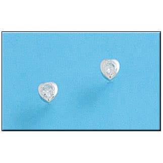 Imagen del producto PENDIENTE PLATA 925MM CORAZON CIRCONITAS