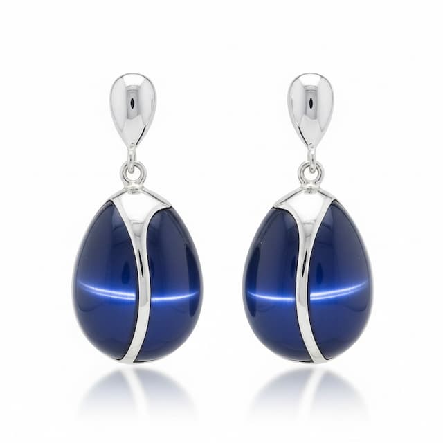 Imagen del productoPENDIENTES PLATA 925MM OJO DE GATO