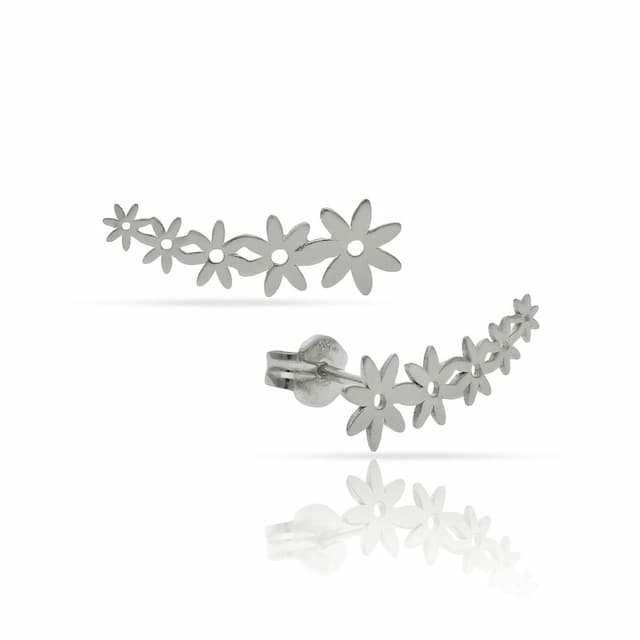 Imagen del producto PENDIENTES PLATA 925MM TREPADORES MARGARITAS