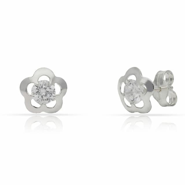 Imagen del producto PENDIENTES PLATA 925MM FLOR CIRCONITAS - 8MM