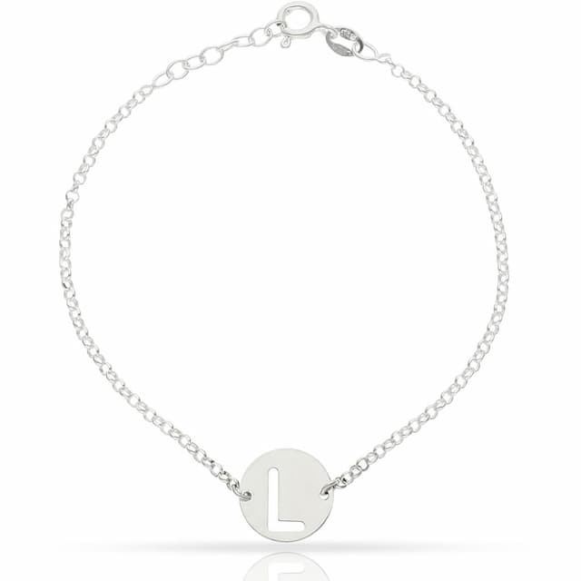 Imagen del producto PULSERA PLATA 925MM LETRA CALADA - 12MM