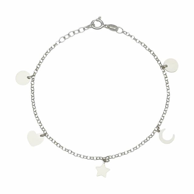 Imagen del producto PULSERA PLATA 925MM MINI CHARMS MIX