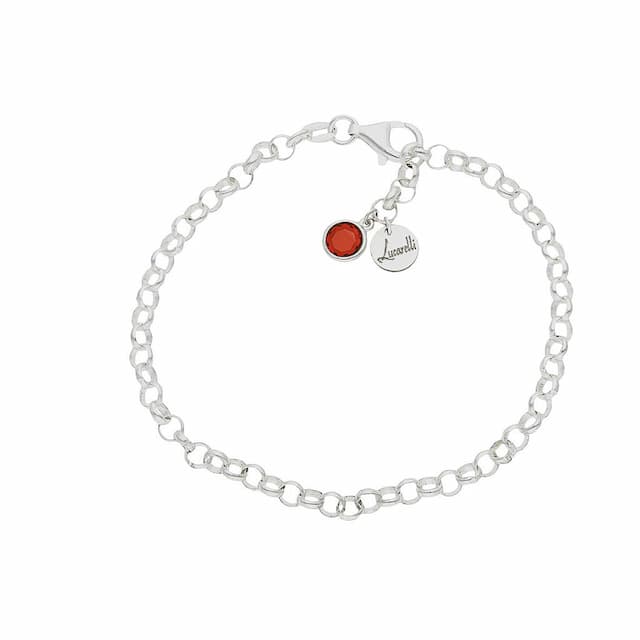 Imagen del productoPULSERA MI HISTORIA PLATA 925MM - ROJO