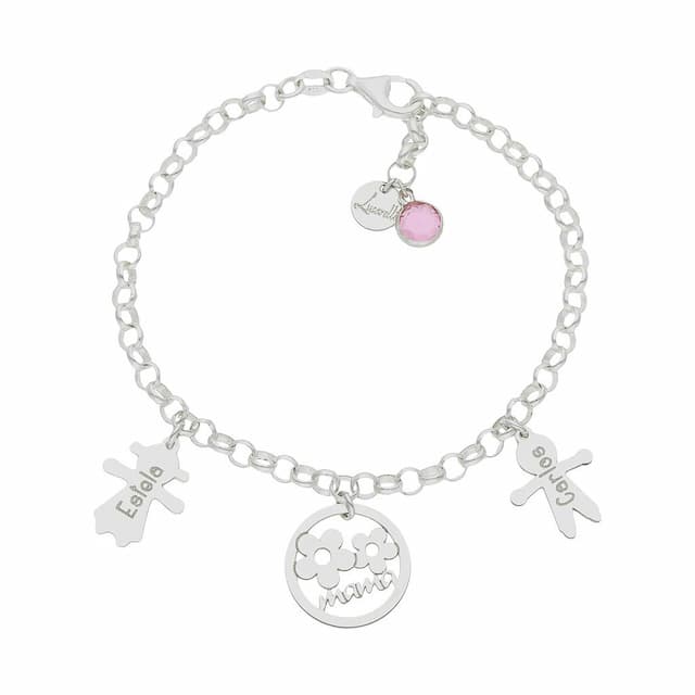 Imagen del productoPULSERA MI HISTORIA PLATA 925MM MAMA