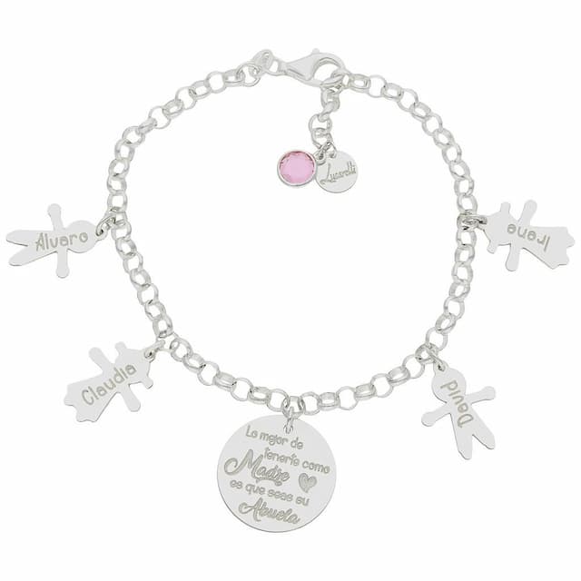 Imagen del productoPULSERA MI HISTORIA PLATA 925MM ABUELA