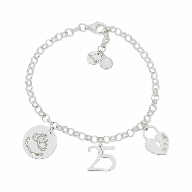 Imagen del productoPULSERA MI HISTORIA PLATA 925MM ANIVERSARIO