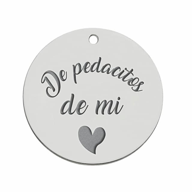 Imagen del productoMI HISTORIA - ABALORIO PLATA 925MM PEDACITOS