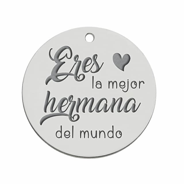 Imagen del productoMI HISTORIA - ABALORIO PLATA 925MM HERMANA