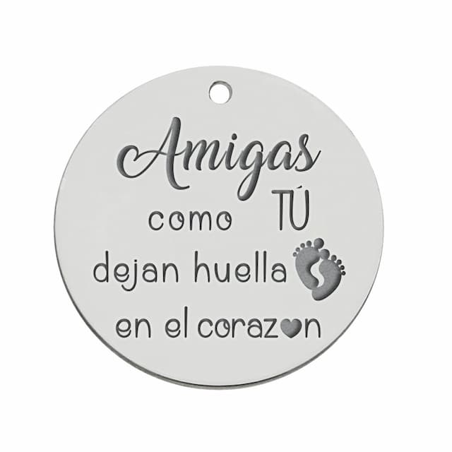 Imagen del productoMI HISTORIA - ABALORIO PLATA 925MM AMIGAS