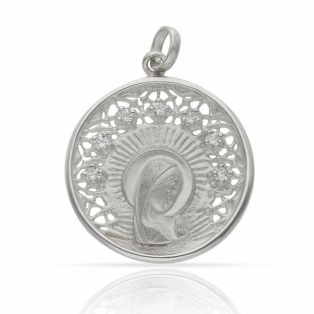 Imagen del producto MEDALLA PLATA 925MM VIRGEN NIÑA - 25MM