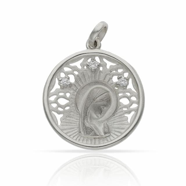 Imagen del productoMEDALLA PLATA 925MM VIRGEN NIÑA - 22MM