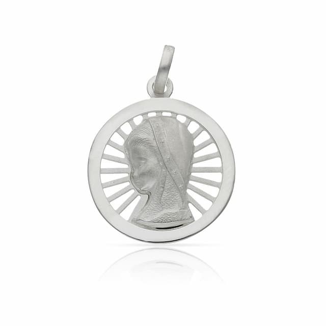 Imagen del producto MEDALLA PLATA 925MM VIRGEN NIÑA - 18MM