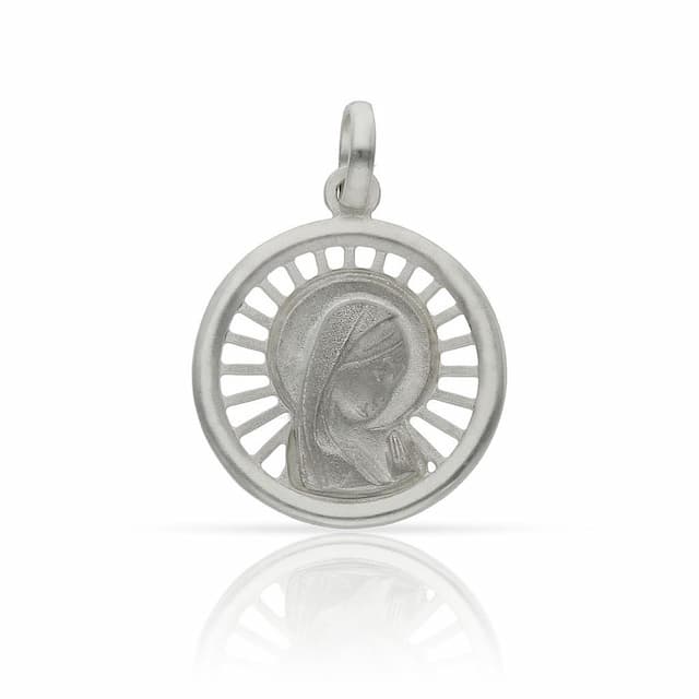 Imagen del producto MEDALLA PLATA 925MM VIRGEN NIÑA - 18MM