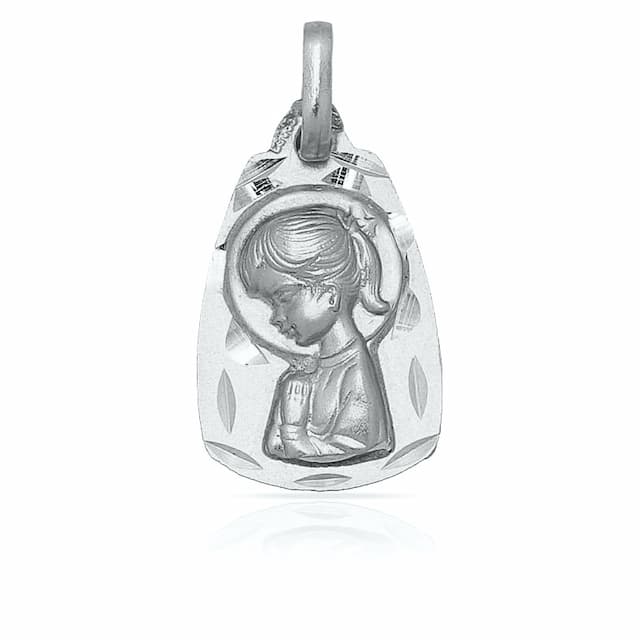 Imagen del productoMEDALLA PLATA 925MM VIRGEN NIÑA - 11x18MM