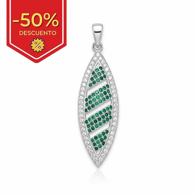 Imagen del productoCOLGANTE PLATA 925MM LARGO CIRCONITAS