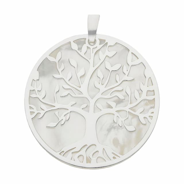 Imagen del producto COLGANTE PLATA 925MM ARBOL DE LA VIDA NACAR - 30MM