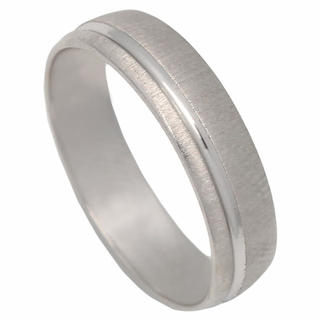 Imagen del productoALIANZA ORO BLANCO 18KL MATE-BRILLO - 5MM