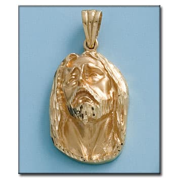 Imagen del producto CABEZA ORO 18KL  CRISTO - 21X33MM