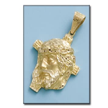 Imagen del producto CABEZA ORO 18KL CRISTO - 35X49MM