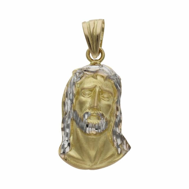 Imagen del productoCABEZA ORO 18KL CRISTO BICOLOR - 16x27MM