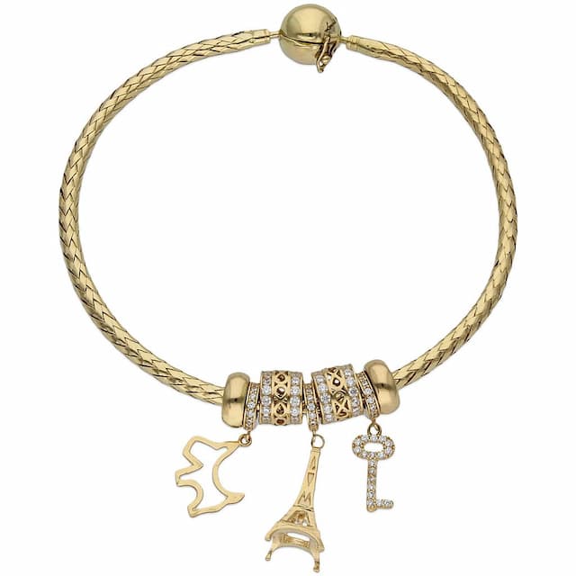 Imagen del producto PULSERA FLEXIBLE ORO 18KL - TU VIDA