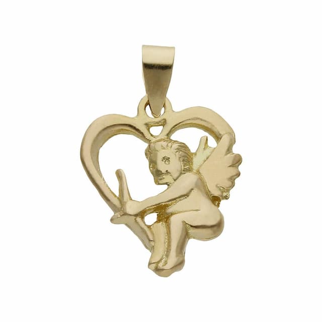 Imagen del producto COLGANTE ORO 18KL CUPIDO + CORAZON