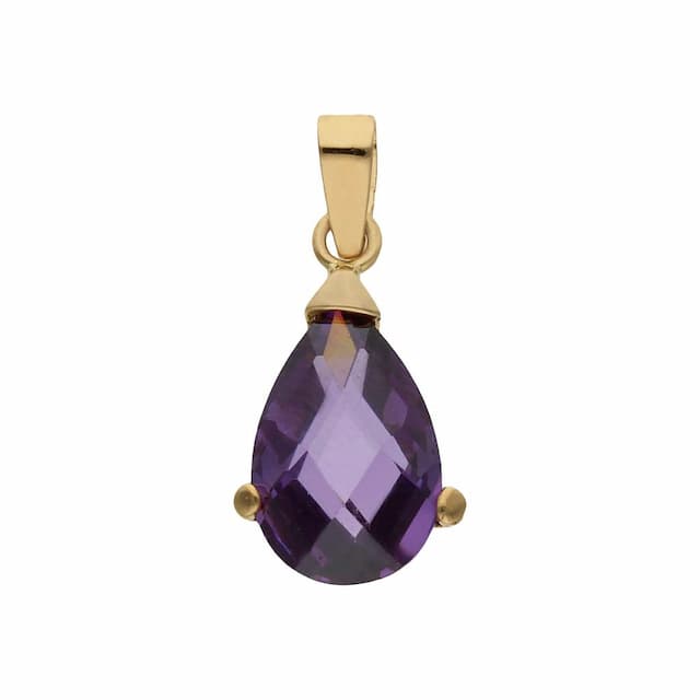 Imagen del producto COLGANTE ORO 18KL PIEDRA VIOLETA