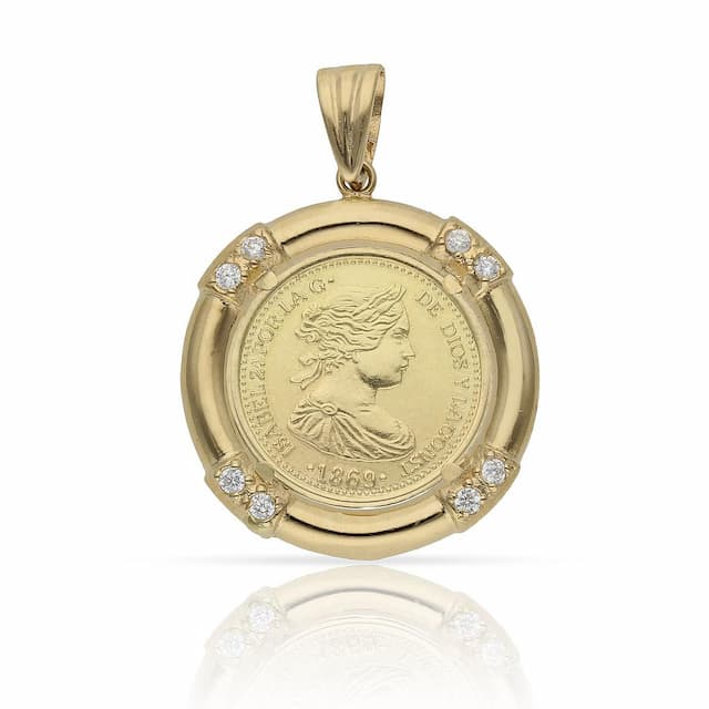 Imagen del productoCOLGANTE ORO 18KL MONEDA - 18MM