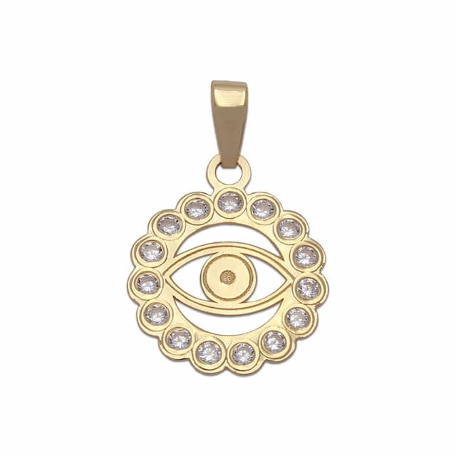 Imagen del productoCOLGANTE ORO 18KL OJO TURCO - 12MM