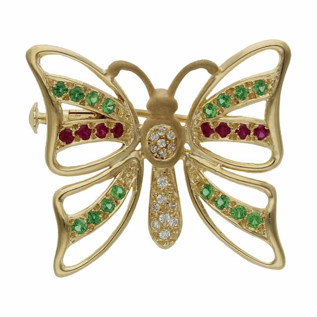 Imagen del producto BROCHE ORO 18KL MARIPOSA - 29X26MM