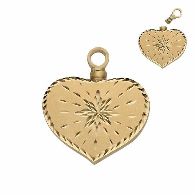 Imagen del productoGUARDACENIZAS ORO 18 KL CORAZON - 24X27MM