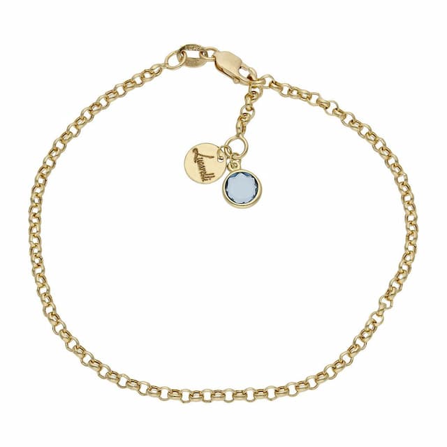 Imagen del producto PULSERA MI HISTORIA ORO 18KL  2.50MM - AZUL