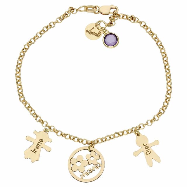 Imagen del producto PULSERA MI HISTORIA ORO 18KL MAMA