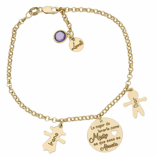 Imagen del producto PULSERA MI HISTORIA ORO 18KL ABUELA