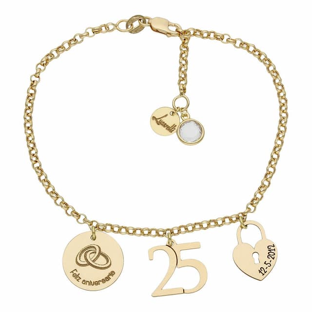 Imagen del producto PULSERA MI HISTORIA ORO 18KL ANIVERSARIO