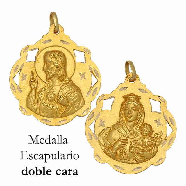 Imagen del producto MEDALLA ORO 18KL ESCAPULARIO - 30X34MM