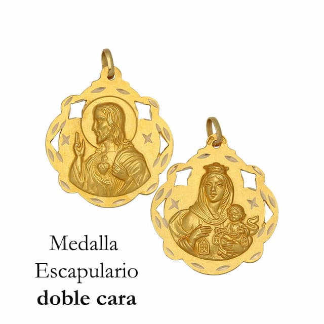 Imagen del producto MEDALLA ORO 18KL ESCAPULARIO - 20x23MM