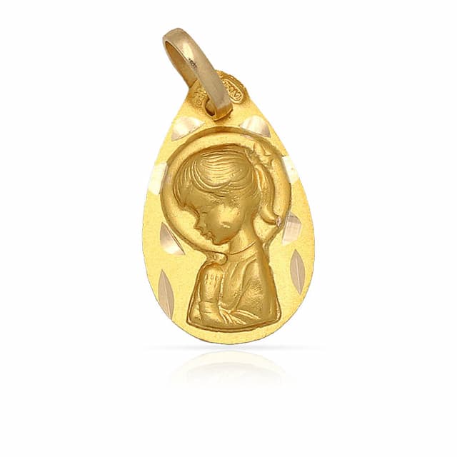 Imagen del productoMEDALLA ORO 18KL VIRGEN NIÑA - 11x18MM