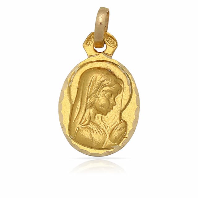 Imagen del productoMEDALLA ORO 18KL VIRGEN NIÑA - 12x15MM