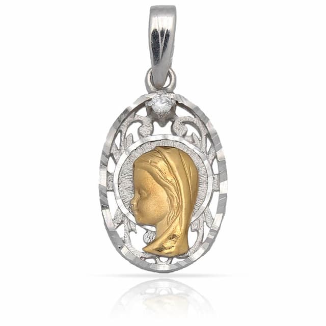 Imagen del productoMEDALLA ORO 18KL VIRGEN NIÑA DE 13X21MM