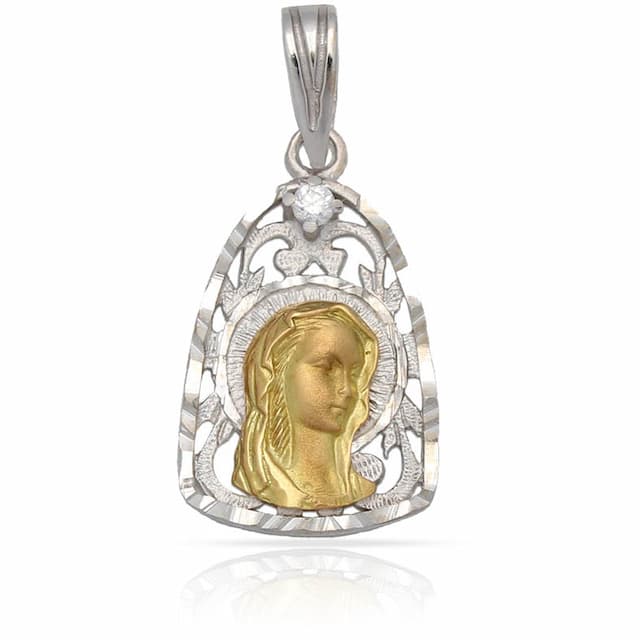 Imagen del producto MEDALLA ORO 18KL VIRGEN NIÑA DE 13X21MM