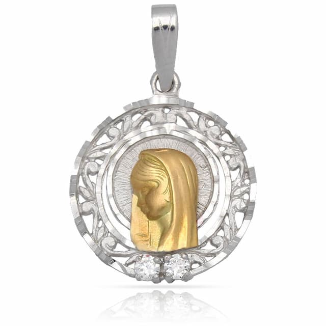 Imagen del productoMEDALLA ORO 18KL VIRGEN NIÑA DE 19MM