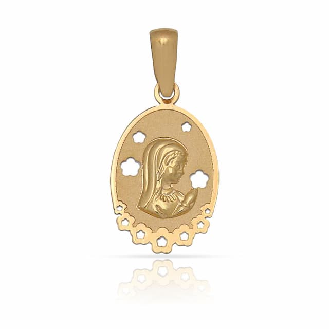 Imagen del producto MEDALLA ORO 18KL VIRGEN NIÑA - 11X18MM