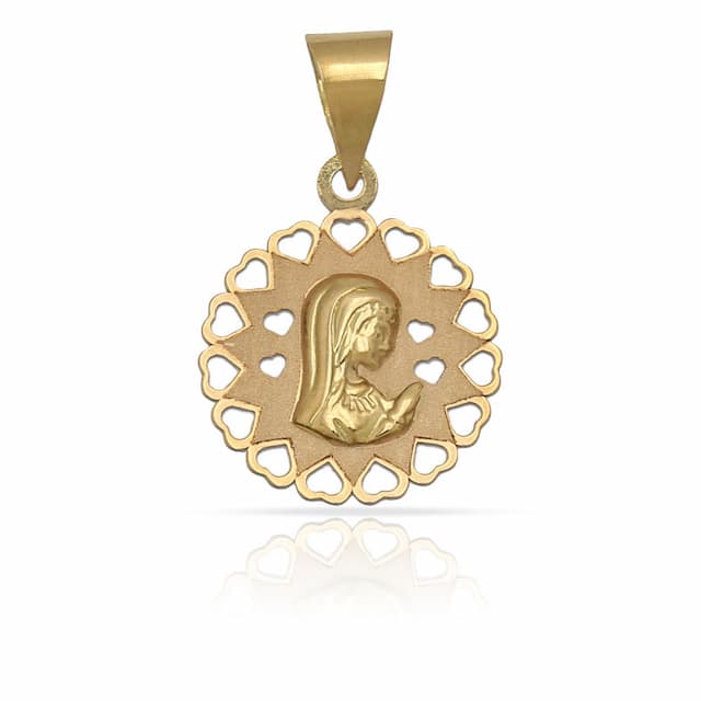 Imagen del producto MEDALLA ORO 18KL VIRGEN NIÑA - 14MM