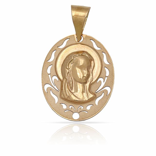 Imagen del producto MEDALLA ORO 18KL VIRGEN NIÑA DE 16X19MM