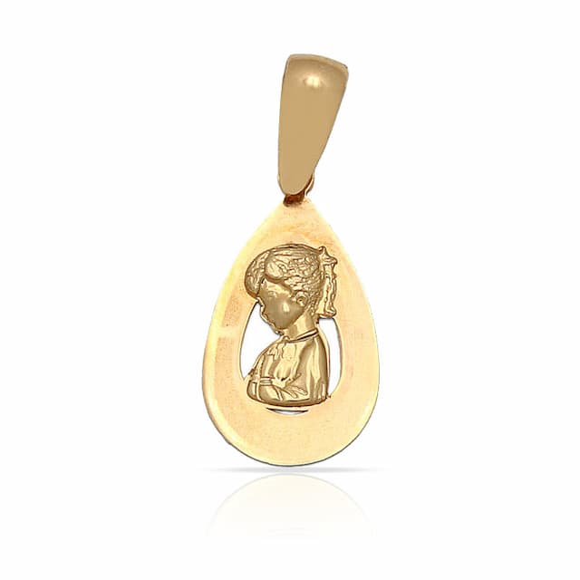 Imagen del producto MEDALLA ORO 18KL VIRGEN NIÑA - 9X16MM