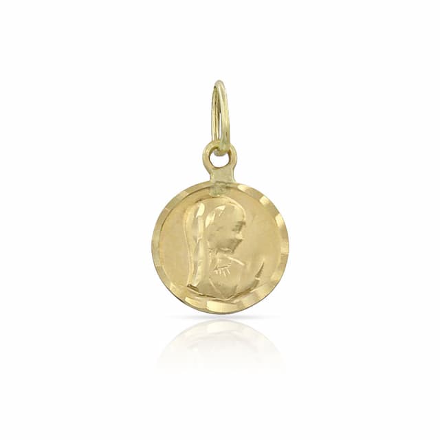 Imagen del producto MEDALLA ORO 18KL LENTEJA VIRGEN NIÑA - 8MM